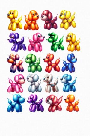 Chiens ballons – Adorables Toutous Gonflables et Colorés