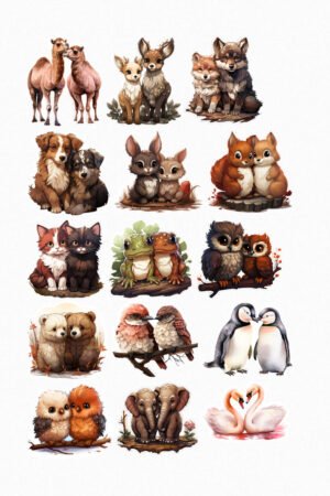 Duo d’animaux adorables
