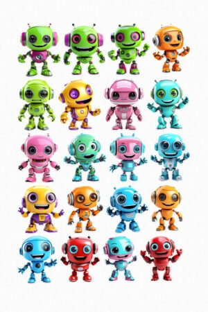 D’adorables robots