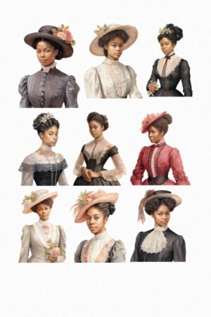 Dames rétro élégantes