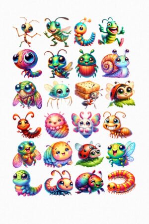 Insectes de dessins animés
