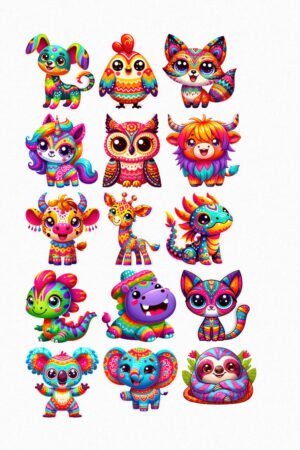 Animaux psychédéliques pop