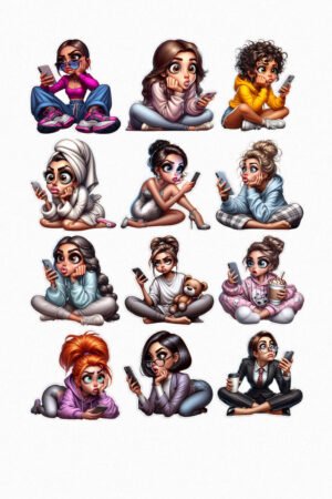 Femmes et téléphones